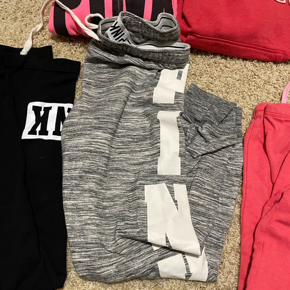 Gray XS pink Jogger pants